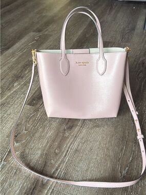 kate spade Blush Pink Leather Satchel with Detachable Strap